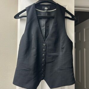 H&M Black Jacket with Rose Detail - Black